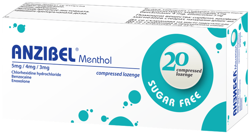 Anzibel Mentol 20 Lozenges