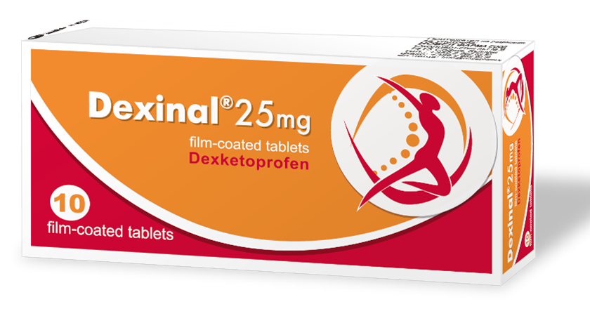 Dexinal 25mg 10 film-coated tablets