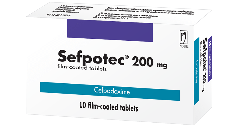 Sefpotec 200mg 10 Film Tablets