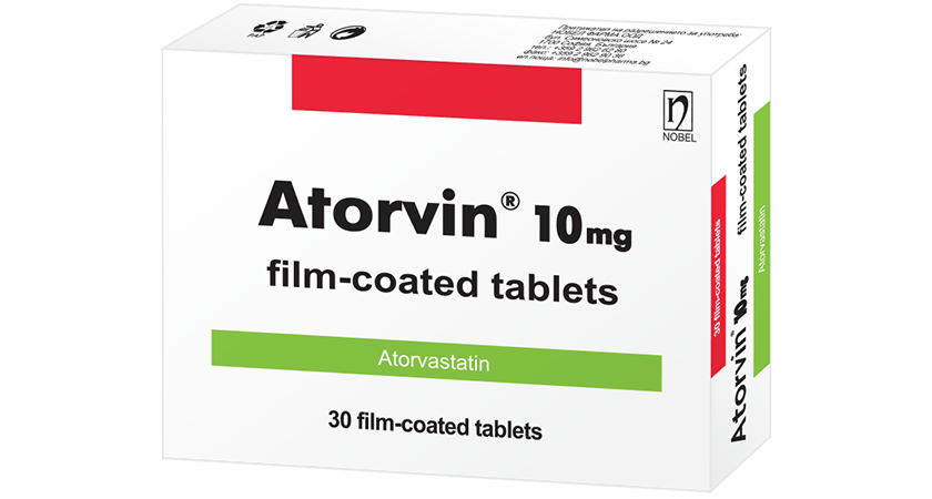Аторвин 10 mg 30 филмирани таблетки