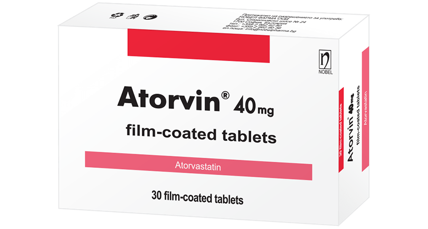 Аторвин 40 mg 30 филмирани таблетки